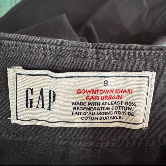 GAP Mid Rise Downtown Khakis Black Size 8 NWT Brand New - Picture 10 of 14